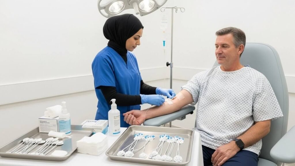 Préparation et Installation de la Voie Veineuse