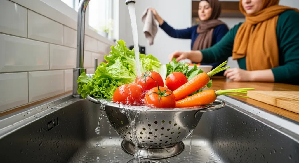 Lavage soigneux des légumes pour prévenir kystes hydatiques au Maroc